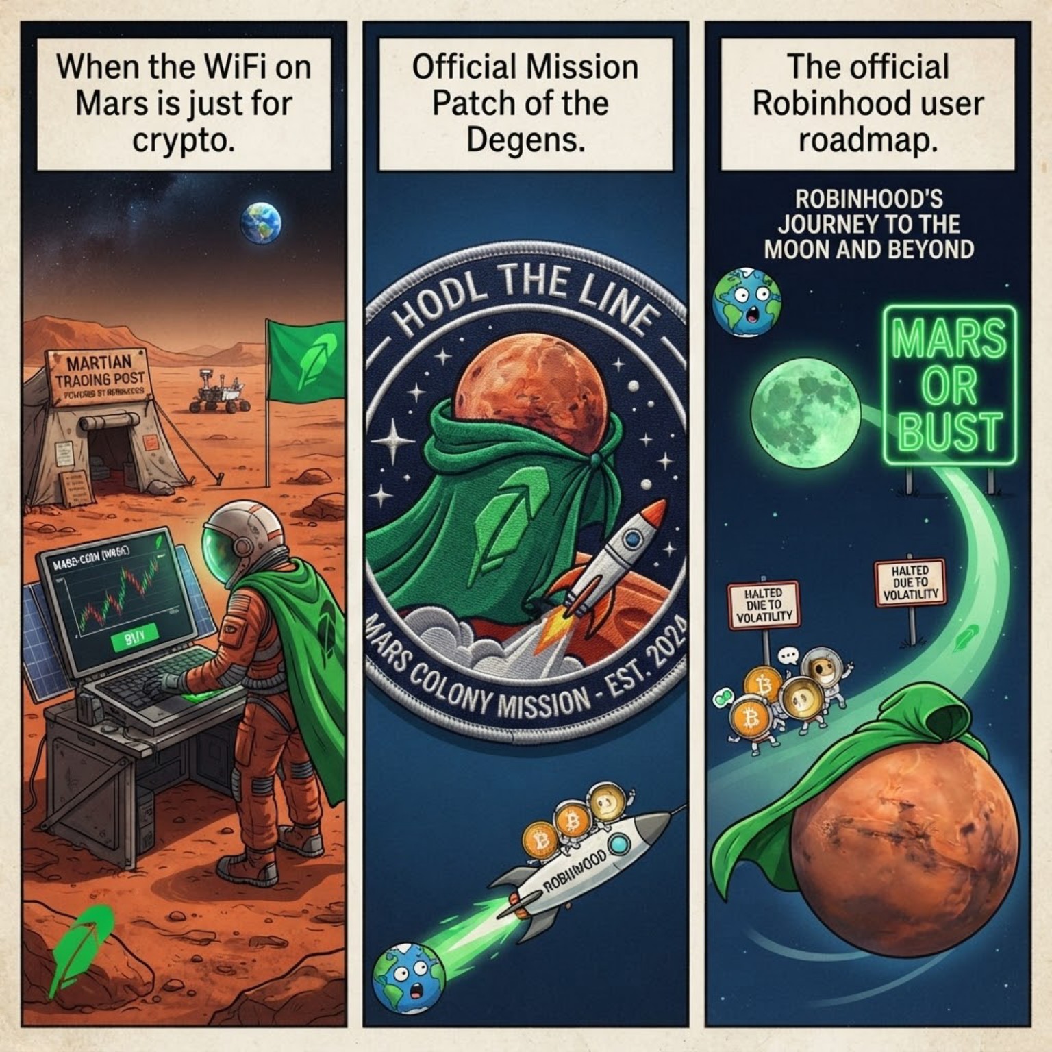 MarsCoin Hood comic art